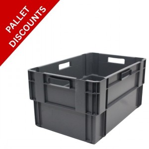 Standard Euro Box 60cm Solid Sides & Base 60 Litre
